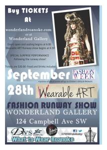 wearable art flyer